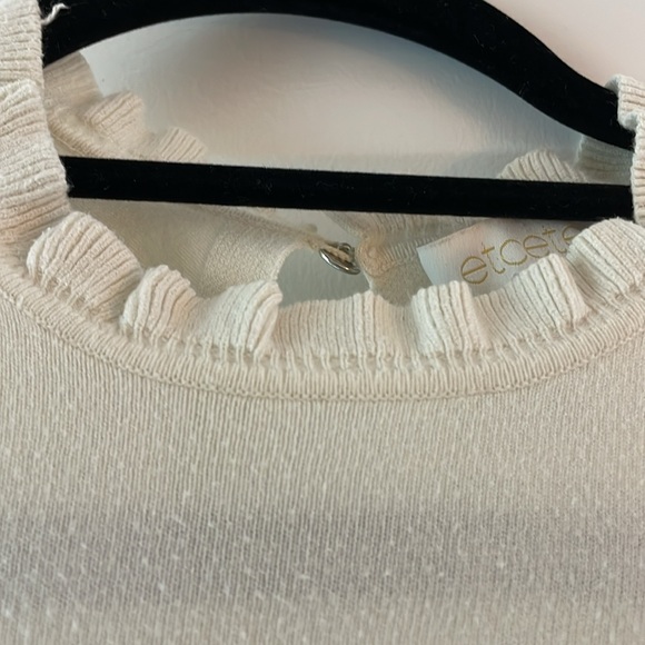 Cream sweater Etcetera size XS - Picture 2 of 2